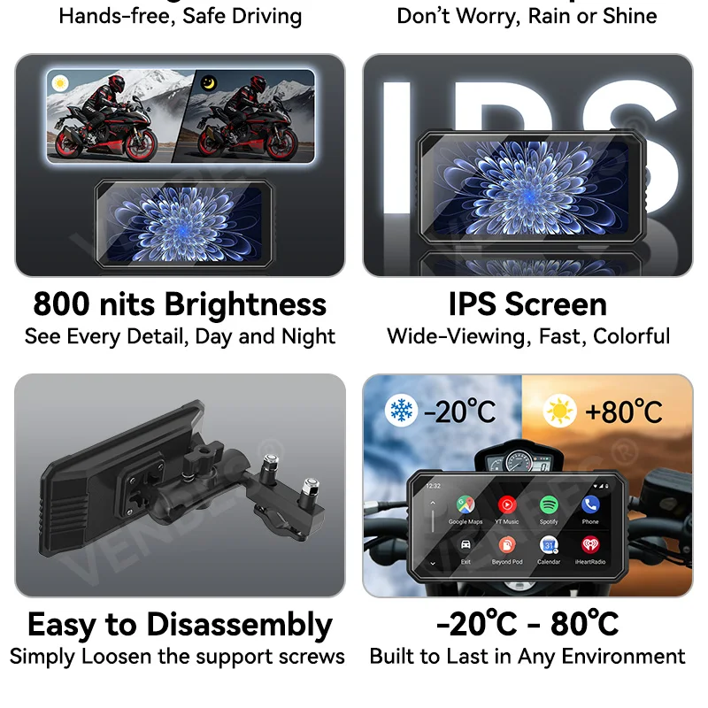 IP67 waterproof motorcycle navigation display modenas ct100用