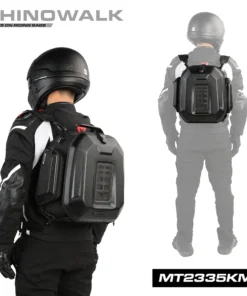 Rhinowalk Motorcycle Back Seat Bag Bag 23L-35L Expandable Waterproof Inner Bag EVA Hardshell Backpack Tail Luggage Rider Case